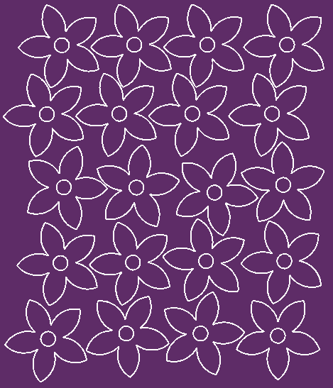 Naklejki ścianę kwiatki 20 szt fioletowy z połyskiem